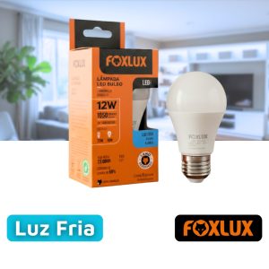 Lâmpada LED Bulbo 12W 6500K Bivolt Branco Frio E27
