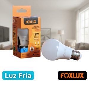 Lâmpada LED Bulbo 9W 6500K Bivolt Branco Frio E27